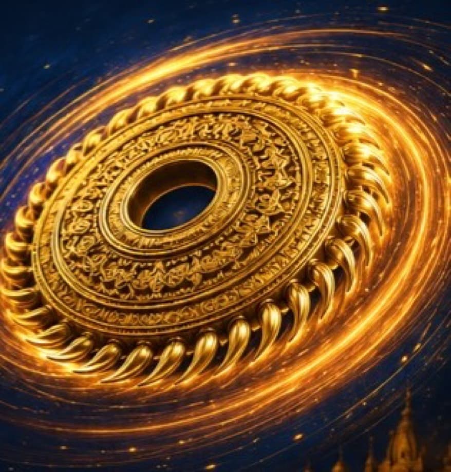 Golden Vishnu Chakra artwork